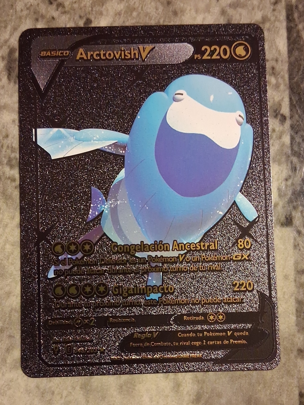 Arctovish V Pokémon GX Holo Card - Blue